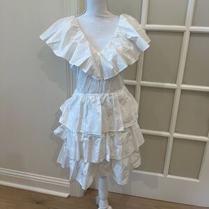 NWT Target A New Day Dress Ruffle Dress in White